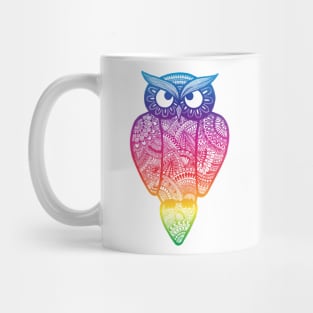 Rainbow Owl Mug